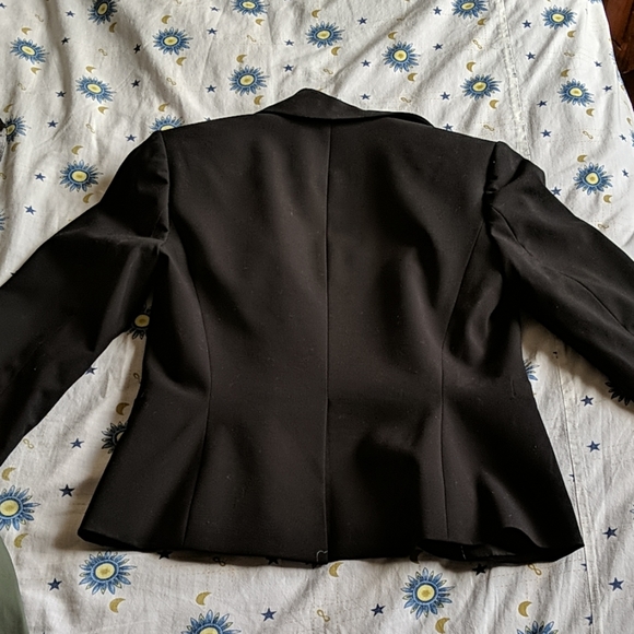 Calvin Klein stretch black blazer Sz 2 - Picture 4 of 4
